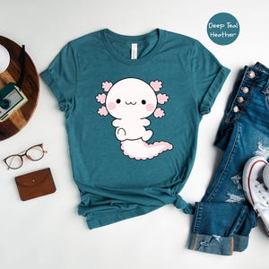 Cute Axolotl Shirt, Axolotl Graphic Shirt, Axolotl-Designed Shirt, Funny Axolotl T-Shirt, Axolotl Lover T-Shirt image 4
