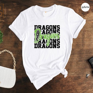 Team Mascot Shirt, Dragons Team Shirt, Dragons Team Spirit Shirt, Dragons Fan Shirt, Dragons School Shirt, Dragons School Spirit