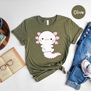 Cute Axolotl Shirt, Axolotl Graphic Shirt, Axolotl-Designed Shirt, Funny Axolotl T-Shirt, Axolotl Lover T-Shirt image 2