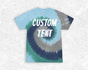 Personalized Tie Dye Shirt: Custom Text Family Apparel