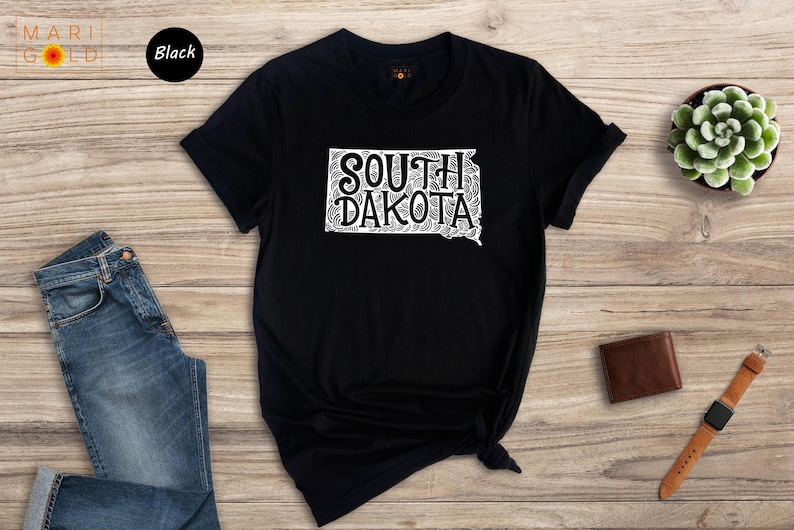 South Dakota Map Shirt: State Pride Travel Gift image 7