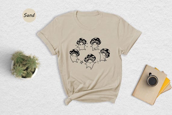 Dancing Mushrooms T-Shirt: Kawaii Mushroom Lover Gift