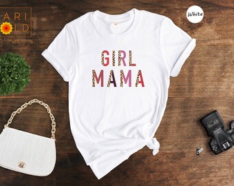 Girl Mama Shirt, Leopard Print, Mother's Day Gift