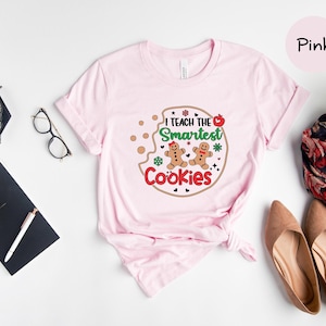Smartest Cookies Teacher Christmas Shirt: Gingerbread Holiday Tee