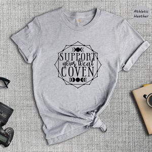Support Your Local Coven T-Shirt: Feminist Witch Rights, Halloween Tee image 3