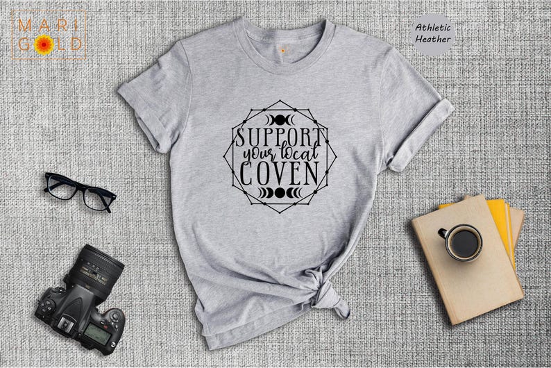 Support Your Local Coven T-Shirt: Feminist Witch Rights, Halloween Tee image 3