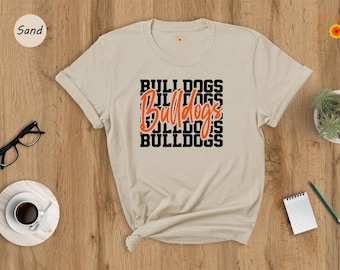 Bulldogs Team Spirit Shirt: Mascot Fan Tee