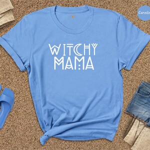 Witchy Mama Shirt: Halloween Witch T-Shirt Bild 7