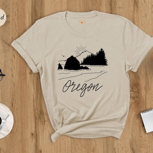 Oregon Mountain Sunset T-Shirt: Portland Travel Shirt