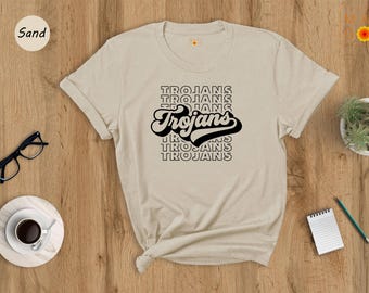 Trojans Team Shirt: School Spirit Fan Tee