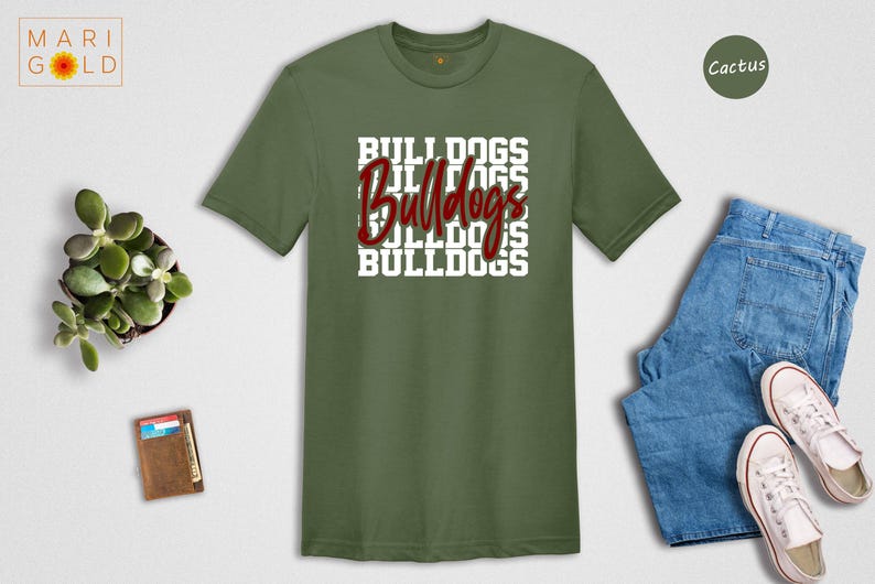 Bulldogs Team Spirit Shirt: Mascot Fan Tee 画像 4