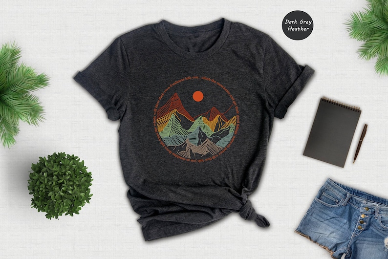 Mountains Outdoor Shirt, Hiking Shirt, Adventure T-Shirt, Vacation Shirt, Wanderlust Explore More Tee, Travel Shirt, Forest Shirt image 1