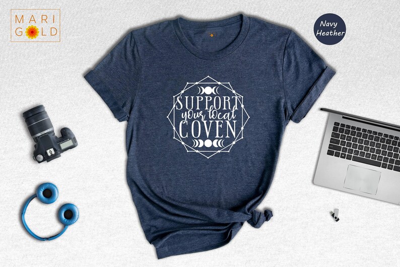 Support Your Local Coven T-Shirt: Feminist Witch Rights, Halloween Tee image 7