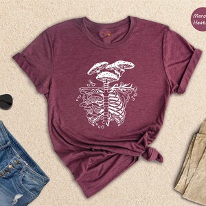 Mushroom Skeleton Shirt, Cute Halloween Shirt, Mushroom Shirt, Spooky Season, Halloween Outfit, Halloween Sweatshirt