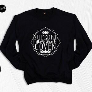 Support Your Local Coven T-Shirt: Feminist Witch Rights, Halloween Tee image 8