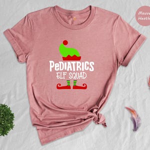 Pediatrics Elf Squad Shirt, Funny Christmas Nurse Tee, Peds Nurse Holiday Gift, Pediatric Nurse Squad Shirt, Cute Elf Nurse Top