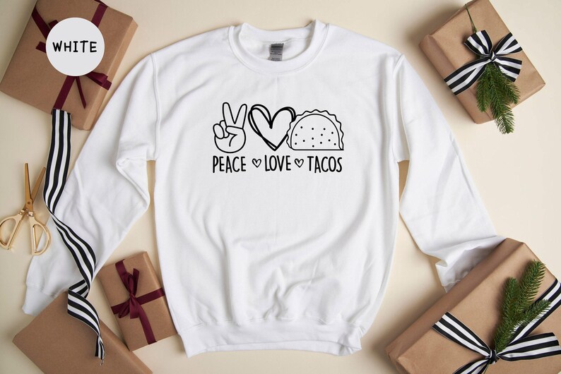 Peace Love Tacos Shirt: Cinco De Mayo Foodie Tee afbeelding 7