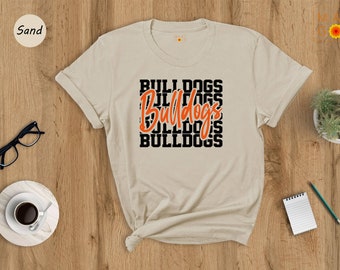 Team Mascot Shirt, Bulldogs Team Shirt, Bulldogs Football Shirt, Bulldogs Fan Shirt, Bulldogs School Shirt, Bulldogs School Spirit