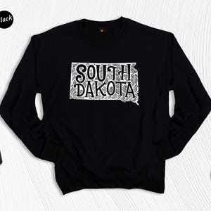 South Dakota Map Shirt: State Pride Travel Gift image 8