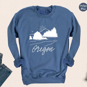 Oregon Mountain Sunset T-Shirt: Portland Travel Shirt image 8