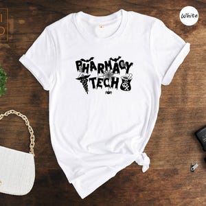 Halloween Pharmacy Tech Shirt: Spooky Medical Worker Tee image 7