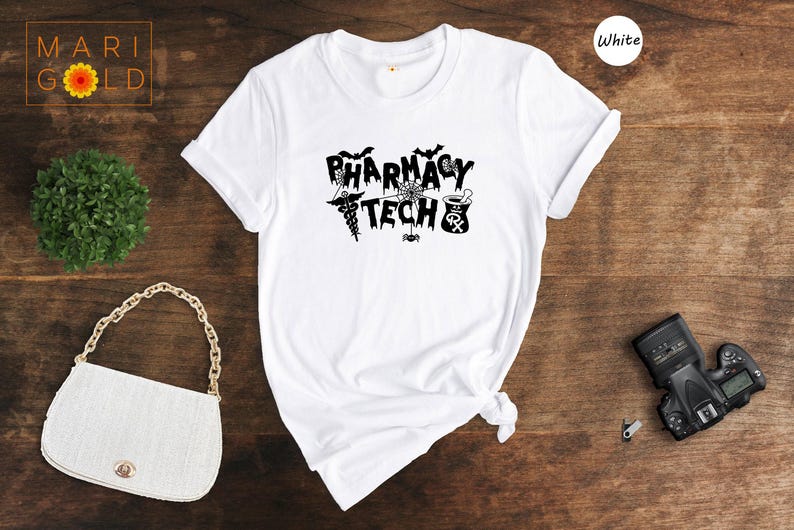 Halloween Pharmacy Tech Shirt: Spooky Medical Worker Tee image 7