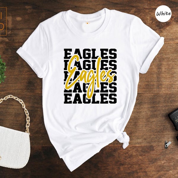 Eagles Team Spirit Shirt, Mascot Fan Apparel