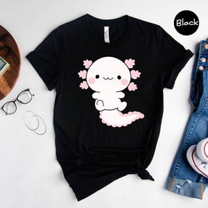 Cute Axolotl Shirt, Axolotl Graphic Shirt, Axolotl-Designed Shirt, Funny Axolotl T-Shirt, Axolotl Lover T-Shirt image 5
