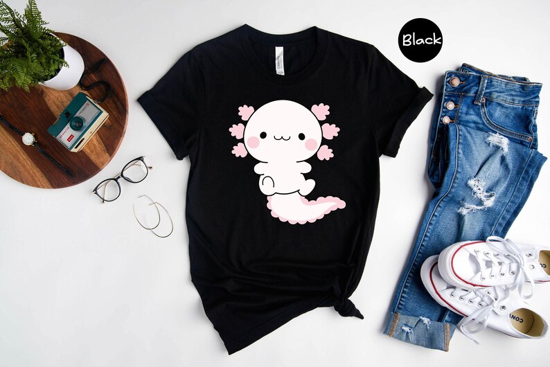 Cute Axolotl Shirt, Axolotl Graphic Shirt, Axolotl-Designed Shirt, Funny Axolotl T-Shirt, Axolotl Lover T-Shirt image 5