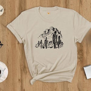 Desert Cactus Graphic Tee: Arizona Western Shirt