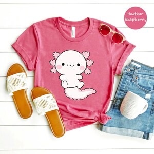 Cute Axolotl Shirt, Axolotl Graphic Shirt, Axolotl-Designed Shirt, Funny Axolotl T-Shirt, Axolotl Lover T-Shirt image 3