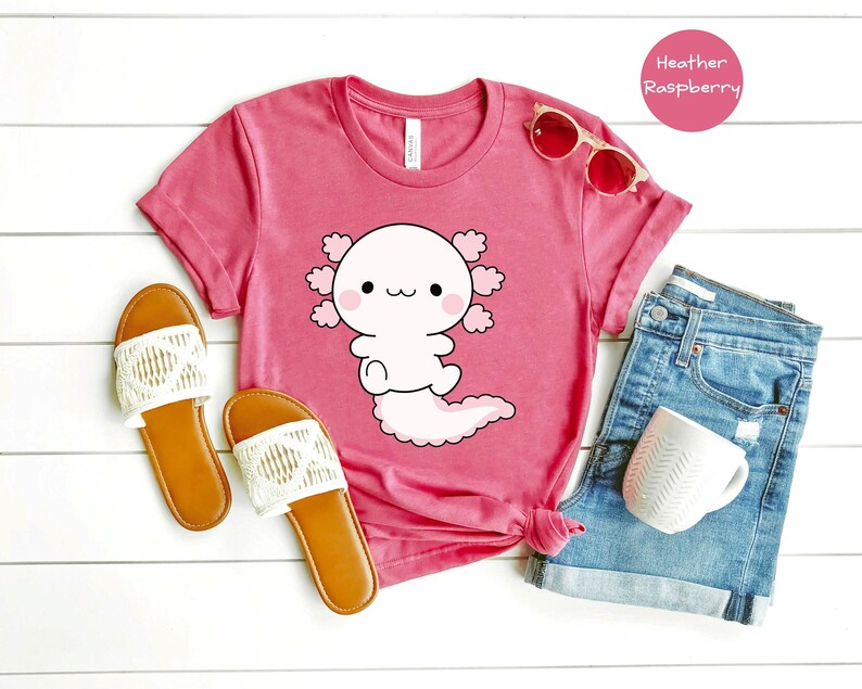Cute Axolotl Shirt, Axolotl Graphic Shirt, Axolotl-Designed Shirt, Funny Axolotl T-Shirt, Axolotl Lover T-Shirt image 3