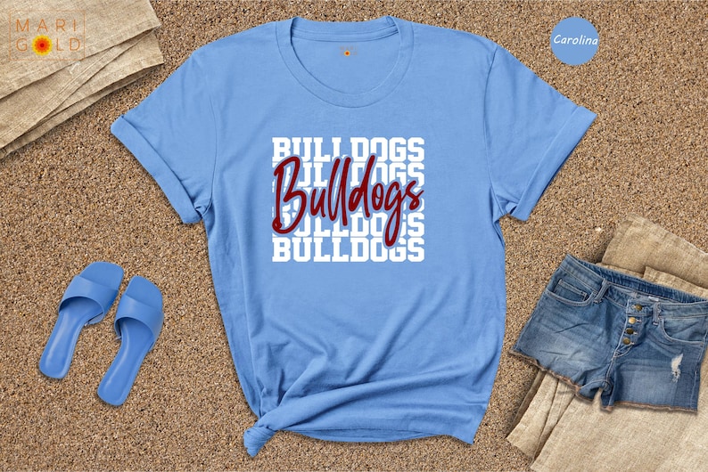 Bulldogs Team Spirit Shirt: Mascot Fan Tee 画像 5