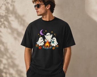 Cute camping ghosts t-shirt hoodie sweatshirt