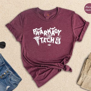 Halloween Pharmacy Tech Shirt: Spooky Medical Worker Tee image 2