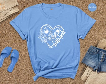 Lab Tech Heart Shirt: Medical Laboratory Science Gift