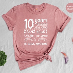 Ten Birthday Shirt, 10th Birthday Shirt, Tenth Birthday, Birthday Shirt, 10th Birthday, Tenth Birthday T-Shirt, Birthday Party Tee