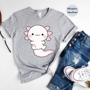 Cute Axolotl Shirt, Axolotl Graphic Shirt, Axolotl-Designed Shirt, Funny Axolotl T-Shirt, Axolotl Lover T-Shirt image 6