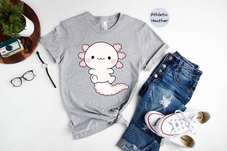 Cute Axolotl Shirt, Axolotl Graphic Shirt, Axolotl-Designed Shirt, Funny Axolotl T-Shirt, Axolotl Lover T-Shirt image 6