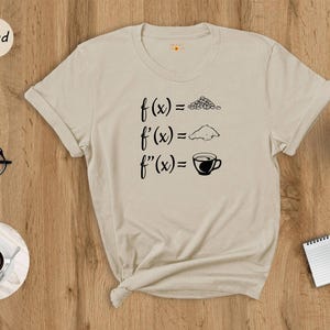 Math Teacher Coffee Derivation Shirt: Funny Gift Tee