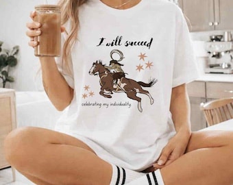 Equestrian shirt I will succeed horse gift