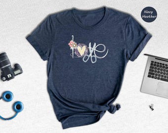 Love Crochet T-Shirt: Funny Knitting Hobby Gift