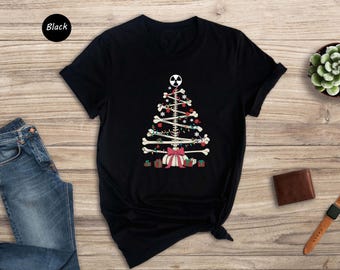 Radiology Christmas Shirt, Skeleton Bone Tree X-Ray Tech Shirt, Radiologist Holiday Gift, Funny Rad Tech Xmas Tee