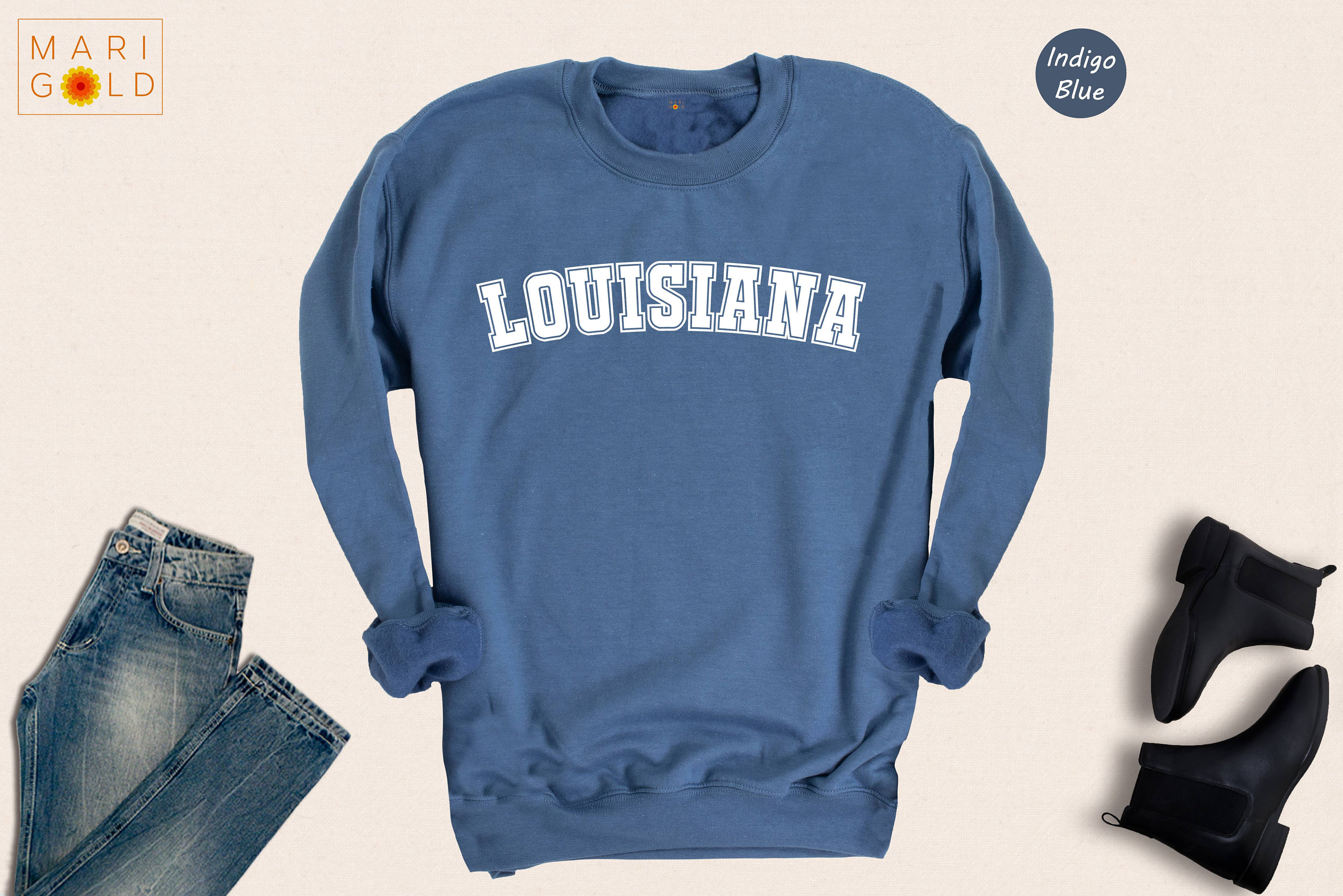 TheFunkySoul Louisiana State Hooded Sweatshirt