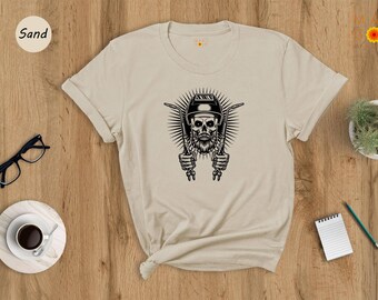 Welder Skull Shirt, Bearded Welder Helmet Tee, Welding Torch Skeleton Graphic, Funny Metalworker Gift, Welder Dad Birthday Shirt