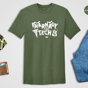 Halloween Pharmacy Tech Shirt: Spooky Medical Worker Tee image 6