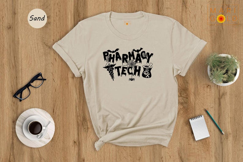 Halloween Pharmacy Tech Shirt: Spooky Medical Worker Tee image 3