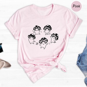 Dancing Mushrooms T-Shirt: Kawaii Mushroom Lover Gift image 7