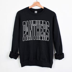 Panthers Team Mascot Sweatshirt: Custom School Spirit Apparel