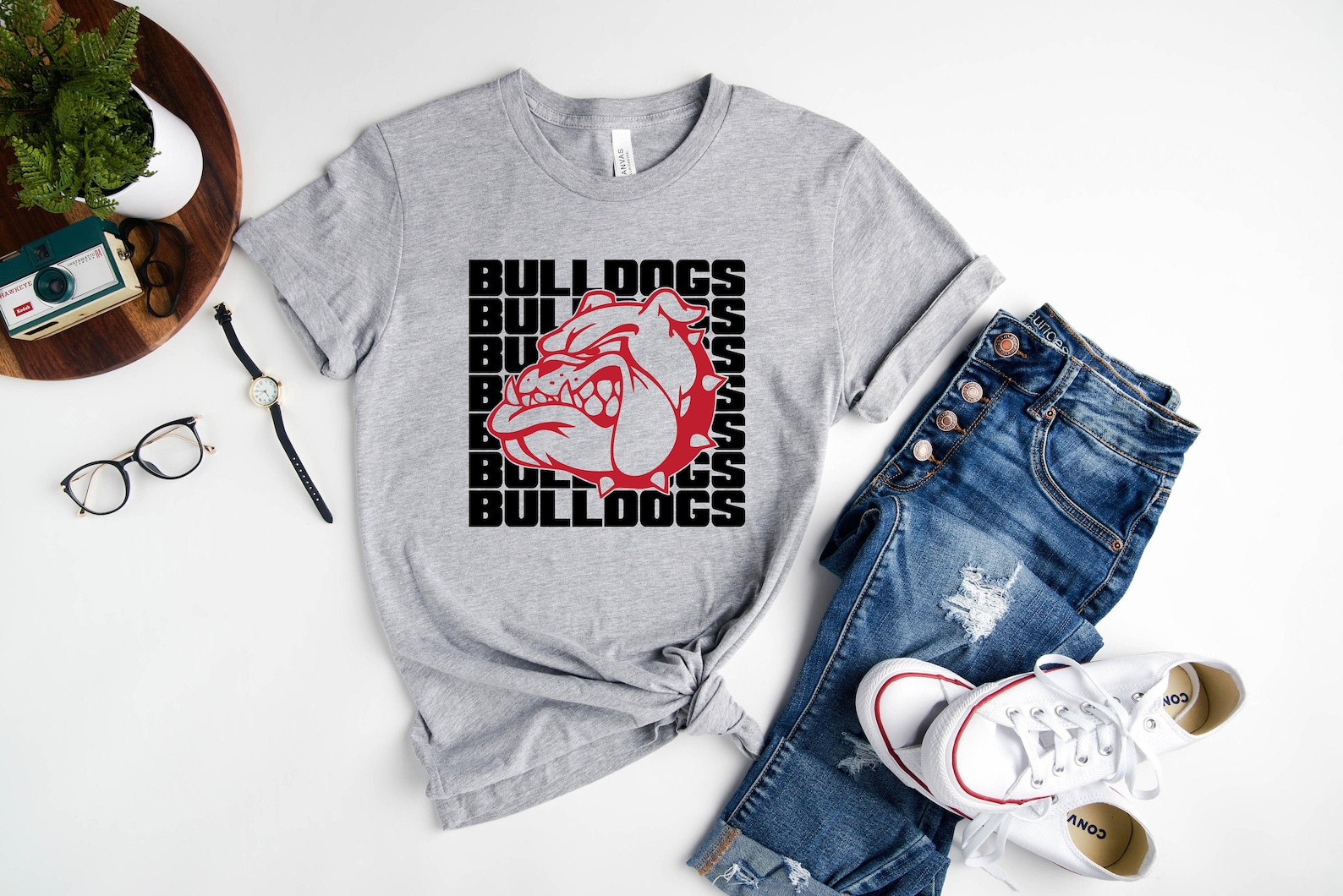 Bulldogs School Shirt Bulldogs Football Shirt Team Spirit Etsy